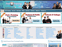 Tablet Screenshot of findmetraining.com