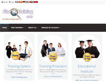 Tablet Screenshot of findmetraining.info